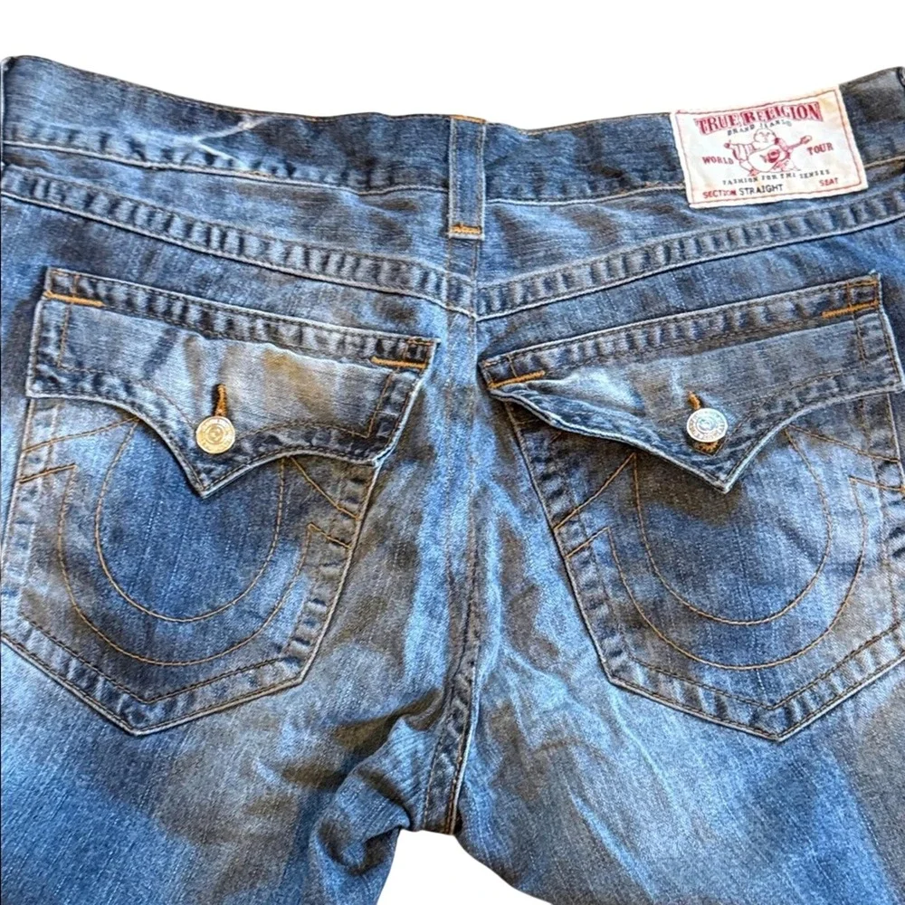 True Religion Medium Wash Blue Denim Jeans‎ Mens 44